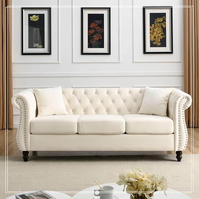CK 3SEATER WOODEN SOFA