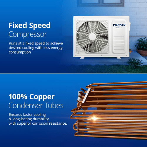 Voltas 1.5 Ton 3 Star, Fixed Speed Split AC